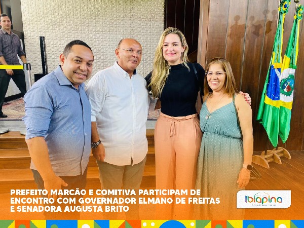 PREFEITO MARCÃO E PRIMEIRA-DAMA, DIRCE MARIA, PRESTIGIARAM EM BRASÍLIA, A  POSSE DA SENADORA AUGUSTA BRITO.